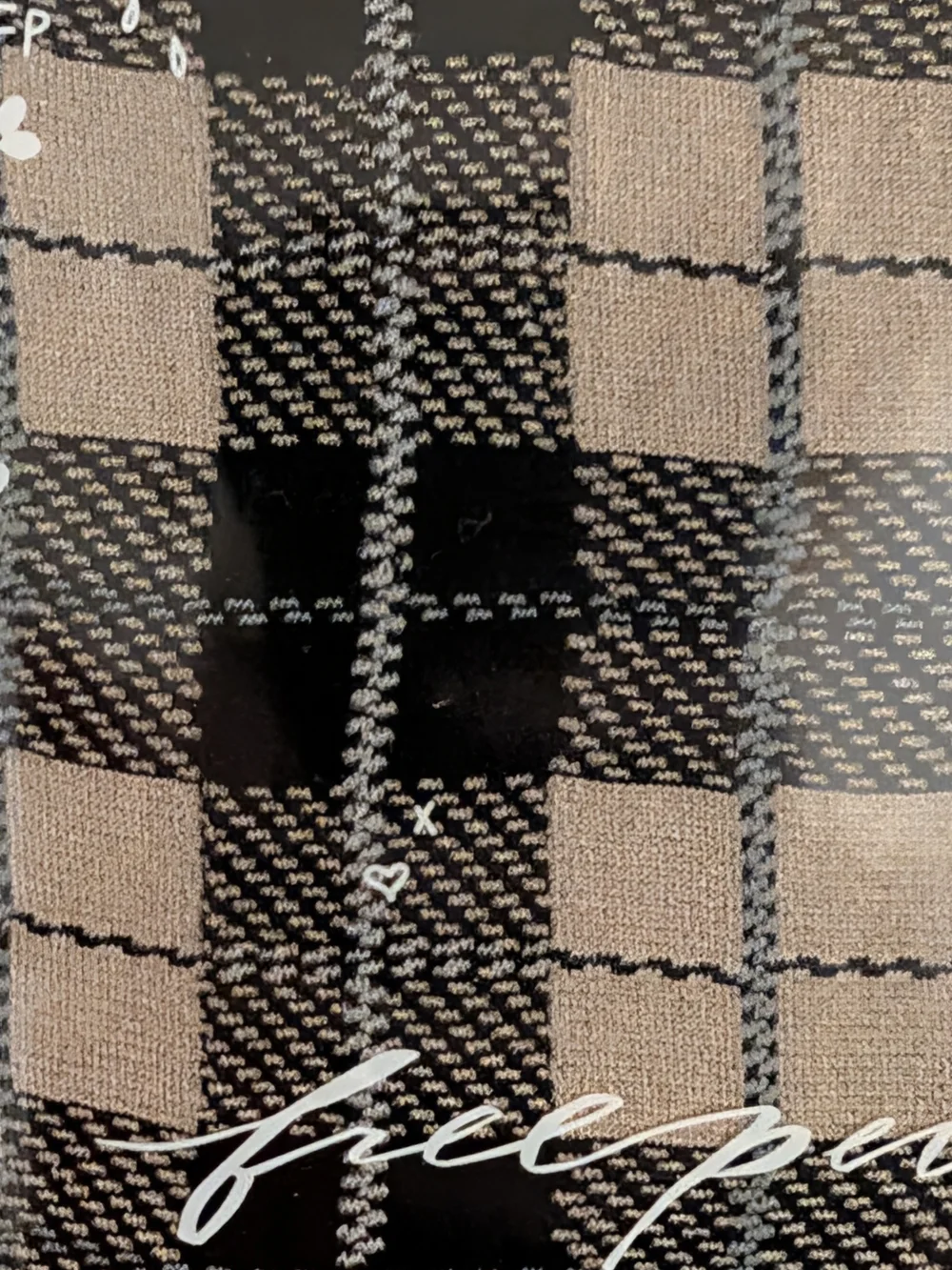 Free People plaid tights